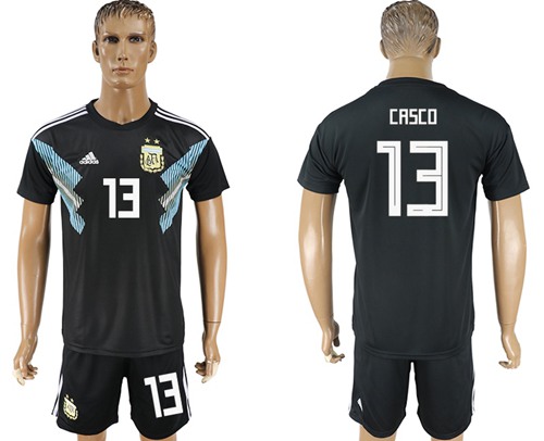 Argentina #13 Casco Away Soccer Country Jersey - Click Image to Close